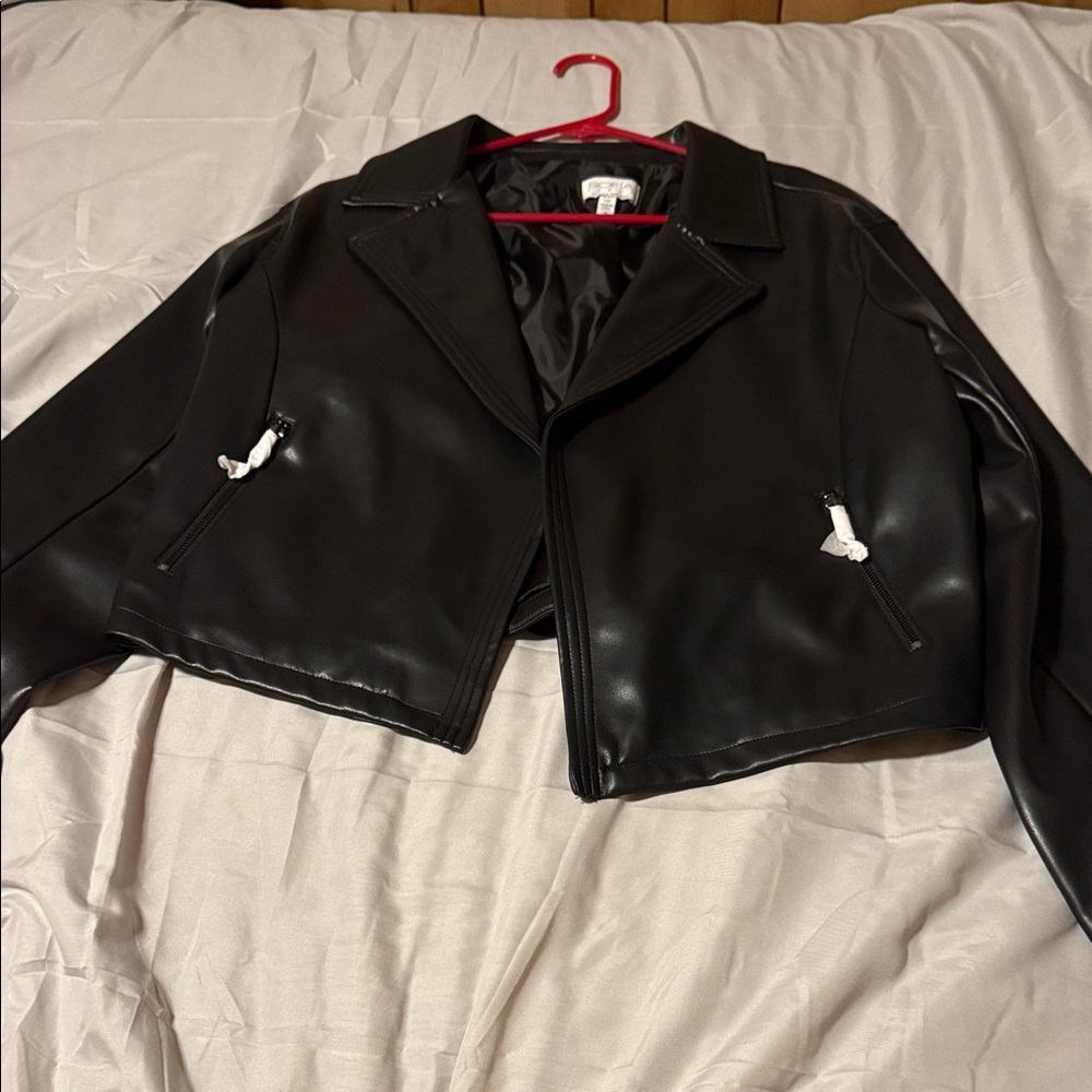Sofia by Sofia Vergara Black Leather Jacket